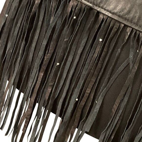 Diamond Leathers Women’s Fringe/Silver Studded Leather Western/Cowgirl Belt - Picture 9 of 15